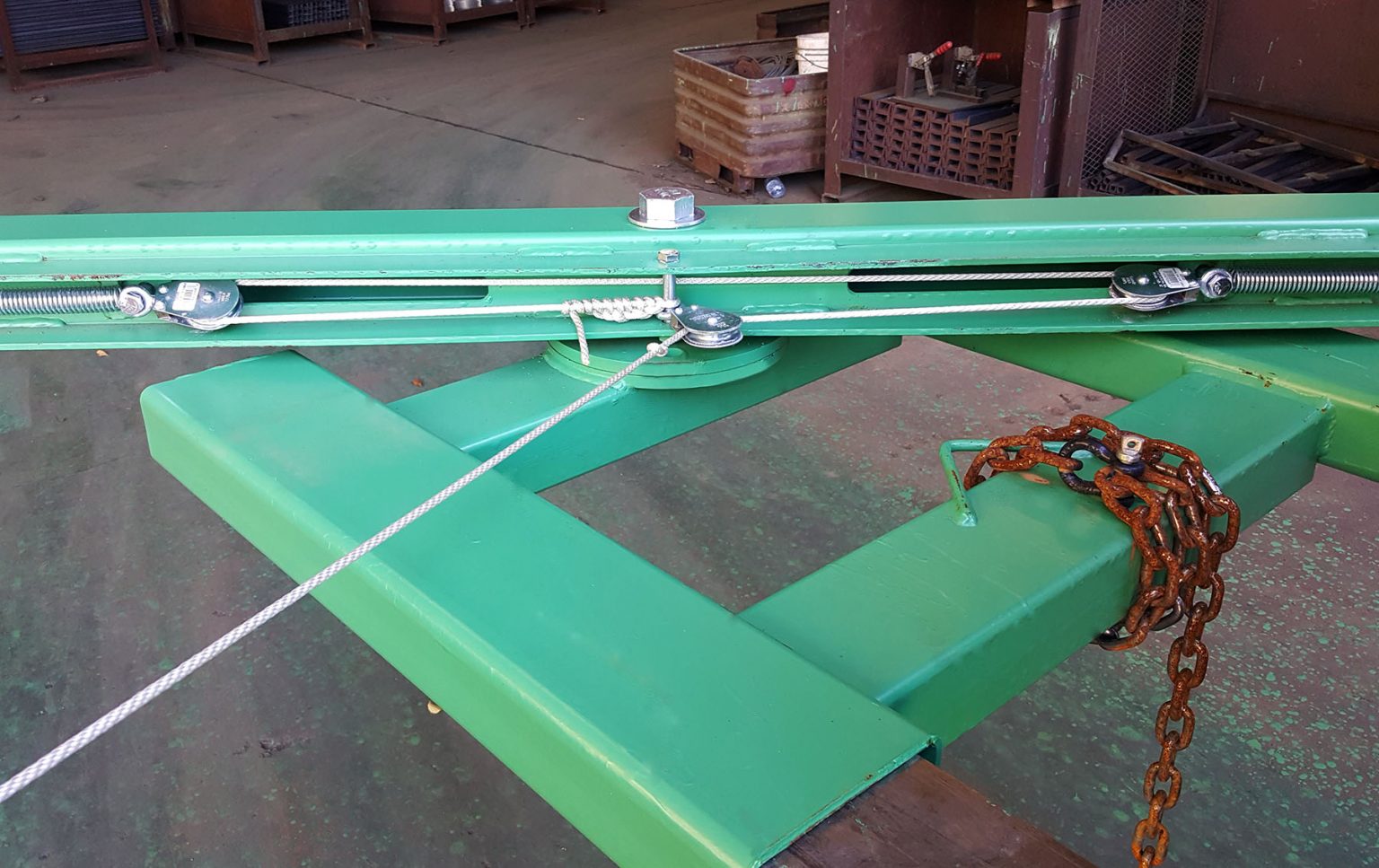 Swiggle Rope Bar SWIVEL FORKLIFT BAR - Non-Stop Scaffolding